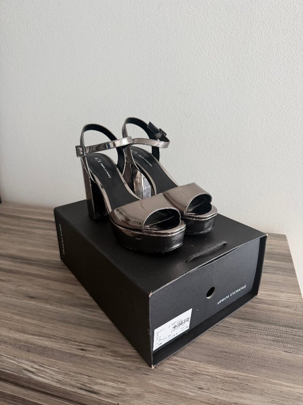 Armani Exchange Platform Heels Size 39